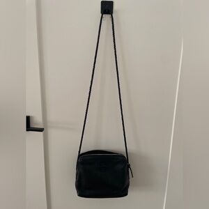 Tory Burch black crossbody with braided strap